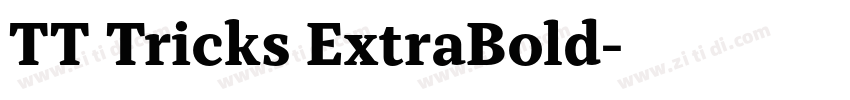 TT Tricks ExtraBold字体转换